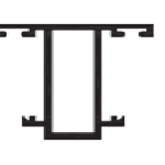 Small T (AW03) – Heavy Duty Steel T-Profile for Window Systems