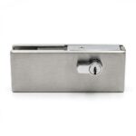 Patch Fitting Door Corner Lock – Chrome Finish for Frameless Glass Doors