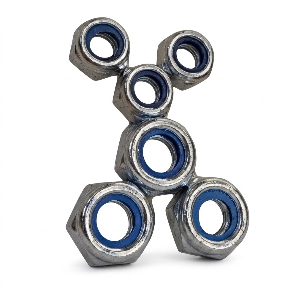 28 Self-Locking Nylon Insert Hex Nut for Secure Fastening - Image 1