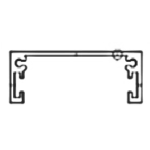Manual Sliding Frame (AS05) – Aluminum Manual Sliding Door Frame Profile