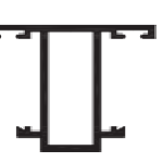 Small T (AH06) – Heavy Duty Steel T-Profile for Door & Frame Systems