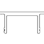 Pocket Filler (ADG07) – Heavy Duty Steel Filler Profile for Door Pocket Systems