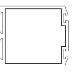 Door Stile (Wool) (A07) – Steel Door Stile with Wool Pile Seal for Door Systems